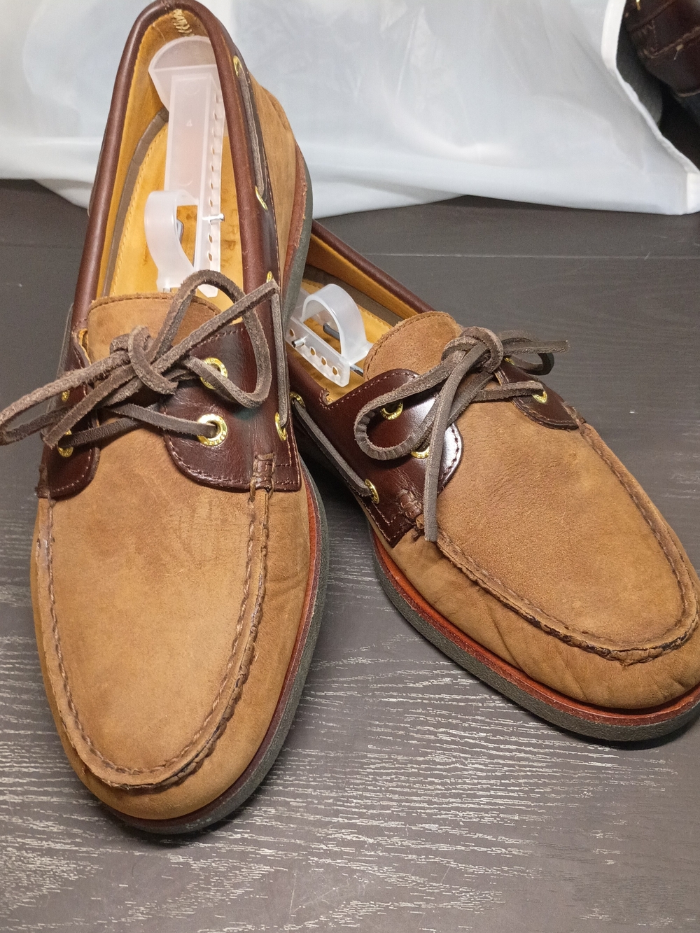 Sperry GOLD CUP Men's 10.5M Brown and Tan Suede Leather Boat Shoes.  Brand NEW!!